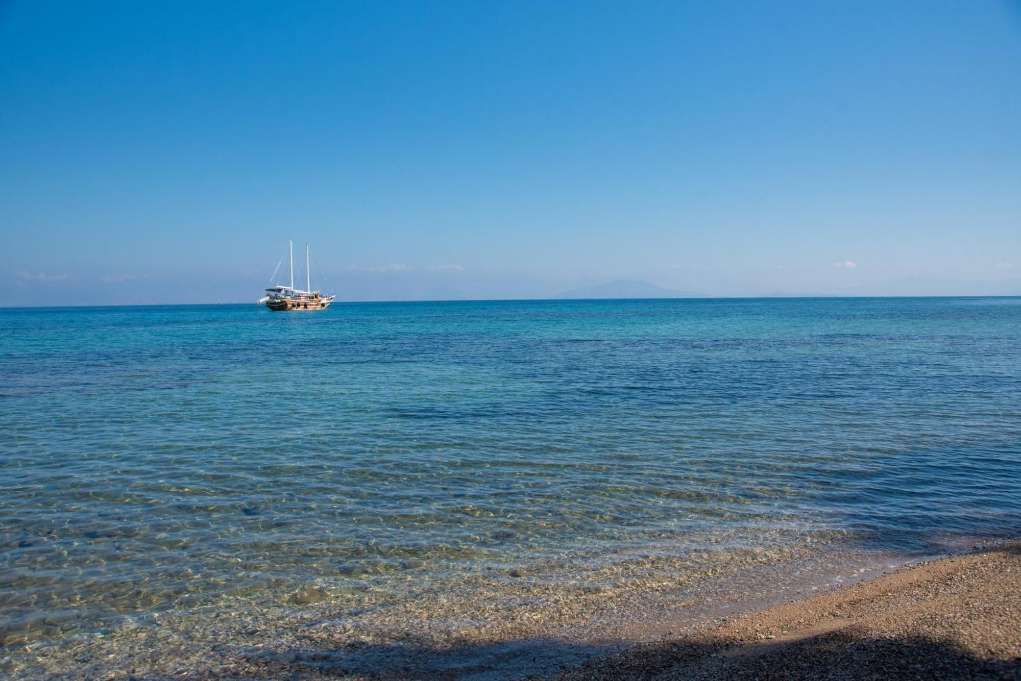 Boukari Blu Studio Boukari Beach Mpoukaris Exteriör bild